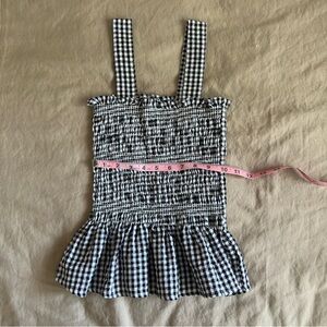 Urban Outfitters Gingham Peplum Top